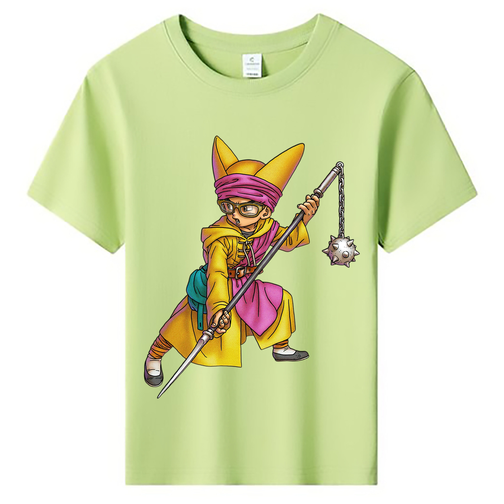 （画像用） ドラゴンクエスト Doragon Kuesuto Dragon Quest 綿100％キッズTシャツ（フロントプリント）